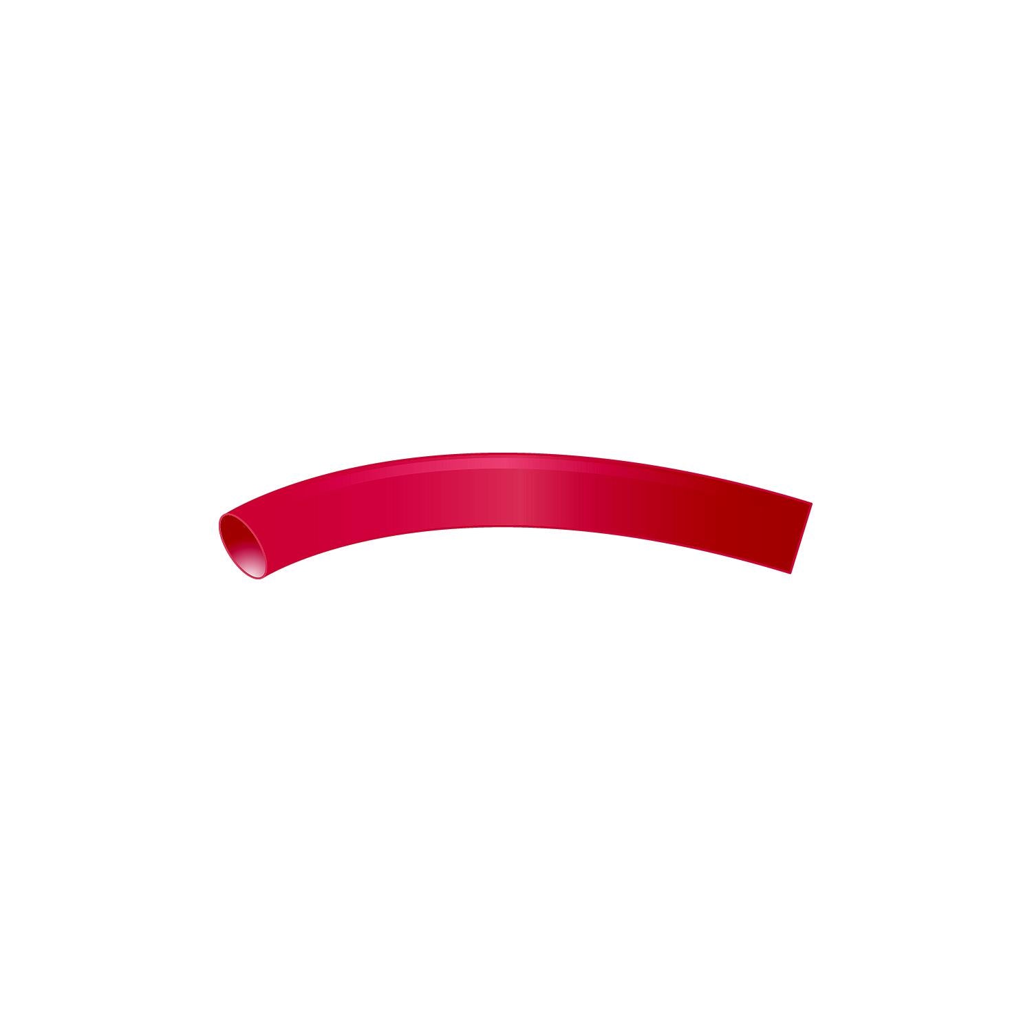 Red Heat Shrink Tubing w/Sealant, 1/4in x 3in, 3/PK