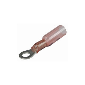 22-18 Gauge #8 Stud Heat Shrink Ring Terminals, 3/PK