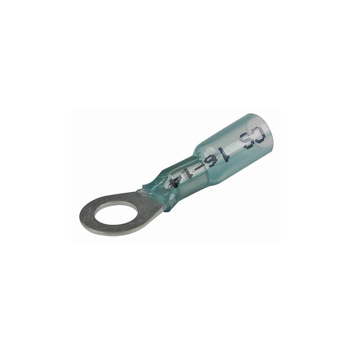 16-14 Gauge 3/8in Heat Shrink Ring Terminals, 3/PK