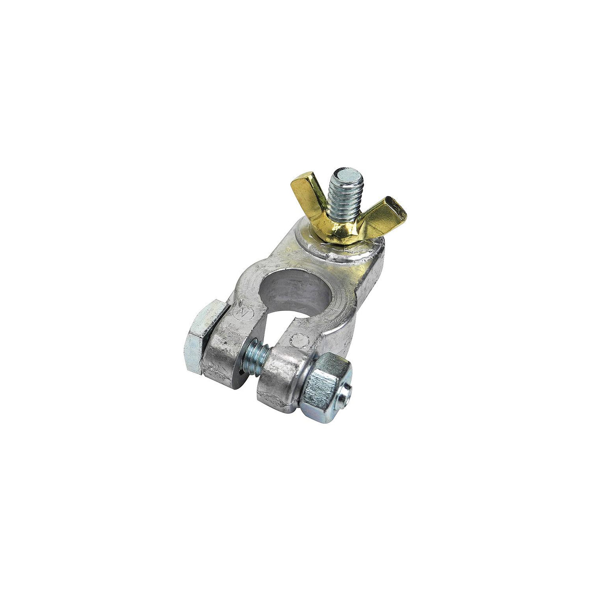 Cast Lead Alloy Battery Terminal w/ Wing Nut, Negative