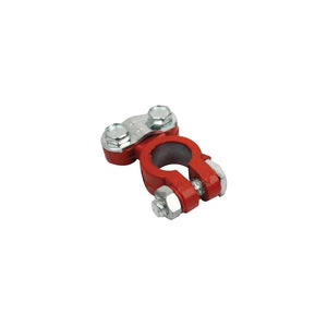 6 Gauge 2/0 Clamp style coated battery terminal, Red