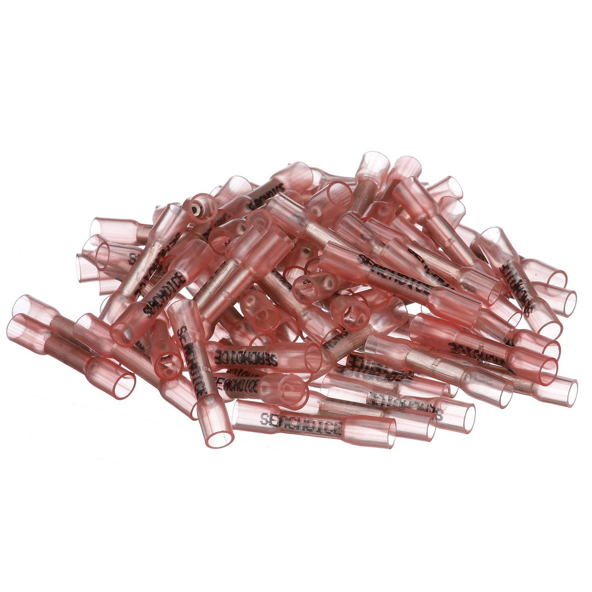 22-18 Heat Shrink Butt Connectors, Red, 500/PK