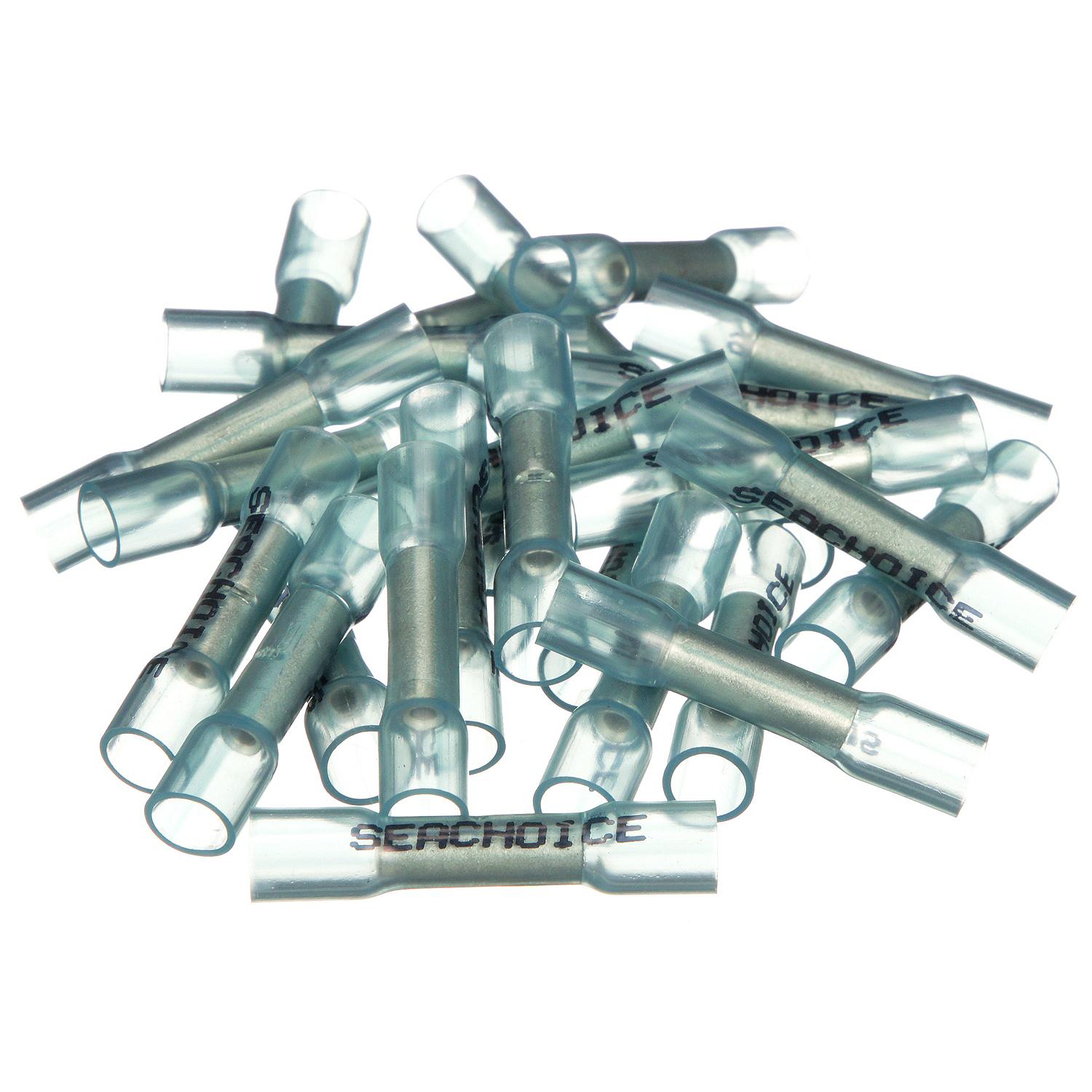 16-14 Heat Shrink Butt Connectors, Blue, 500/PK