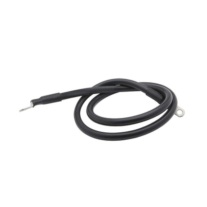 Tinned Copper Battery Assembly, 2 AWG, Black, 4ft