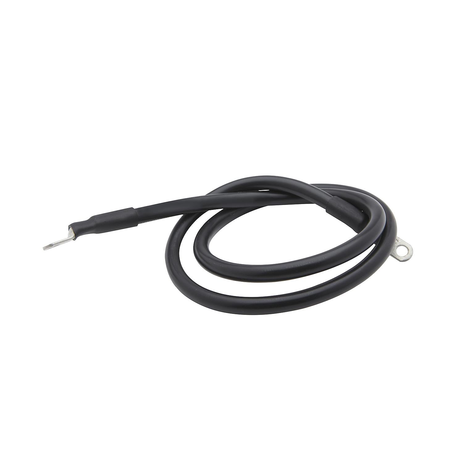 Tinned Copper Battery Assembly, 2 AWG, Black, 4ft
