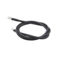 Tinned Copper Battery Assembly, 2 AWG, Black, 6ft