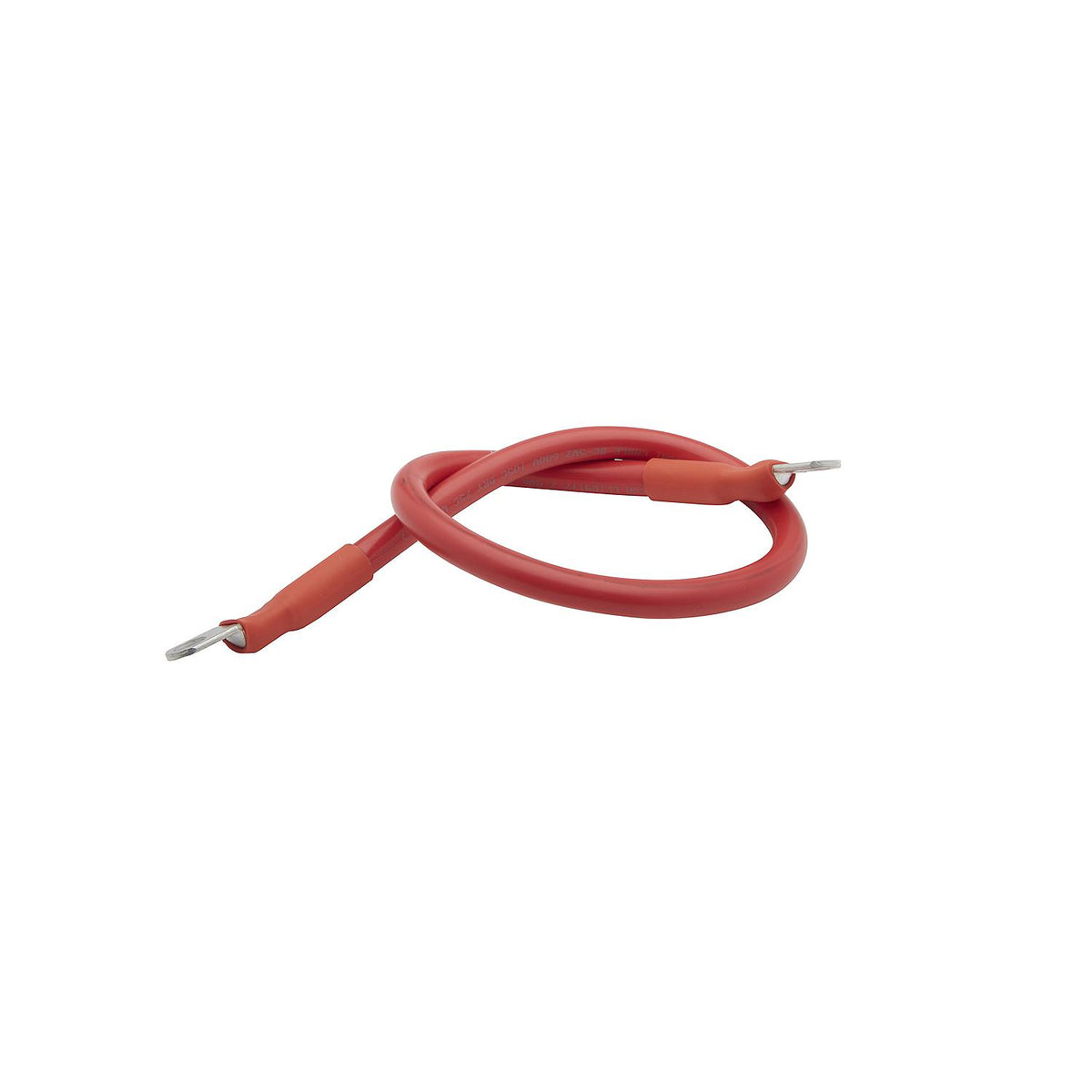 Tinned Copper Battery Assembly, 2 AWG, Red, 2ft