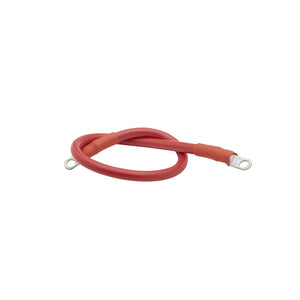 Tinned Copper Battery Assembly, 2 AWG, Red, 2ft