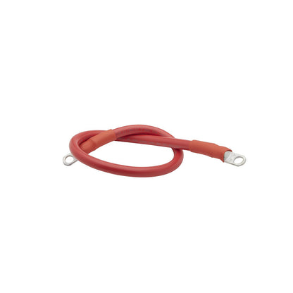 Tinned Copper Battery Assembly, 2 AWG, Red, 2ft