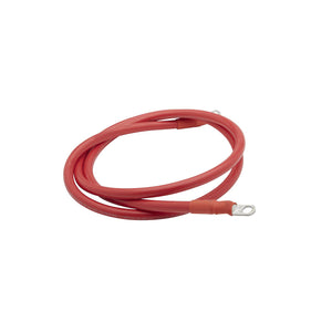 Tinned Copper Battery Assembly, 2 AWG, Red, 6ft