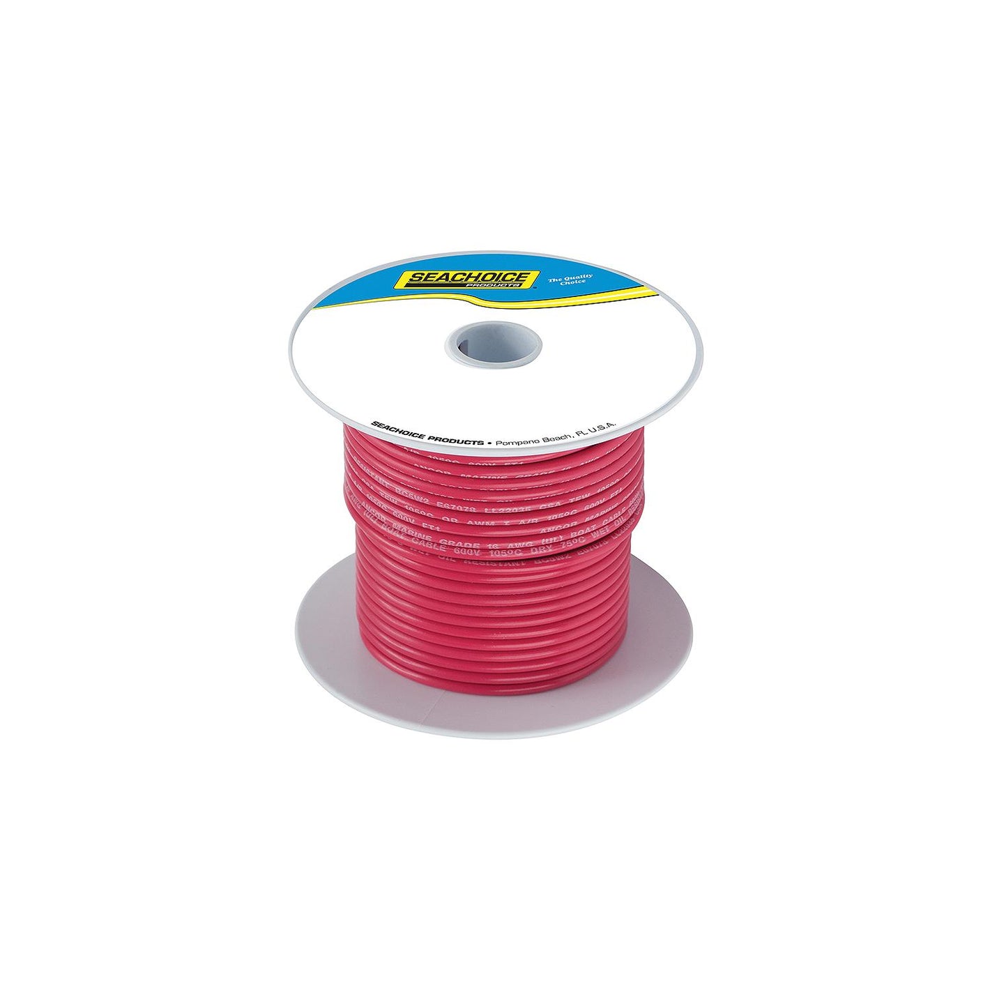 Tinned Copper Marine Wire, 18 AWG, Red, 100ft