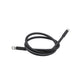 Tinned Copper Battery Assembly, 4 AWG, Black, 6ft