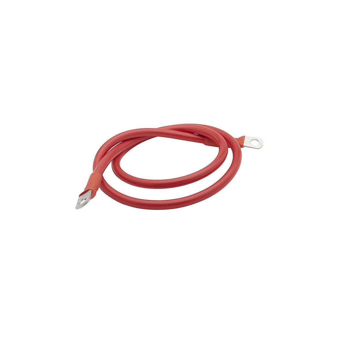 Tinned Copper Battery Assembly, 4 AWG, Red, 4ft