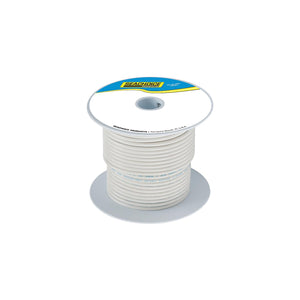 Tinned Copper Marine Wire, 18 AWG, White, 100ft