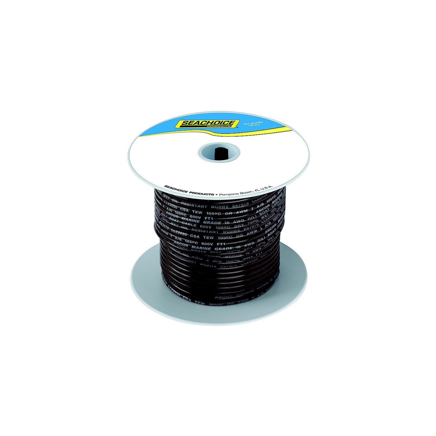 Tinned Copper Marine Wire, 16 AWG, Brown, 100ft