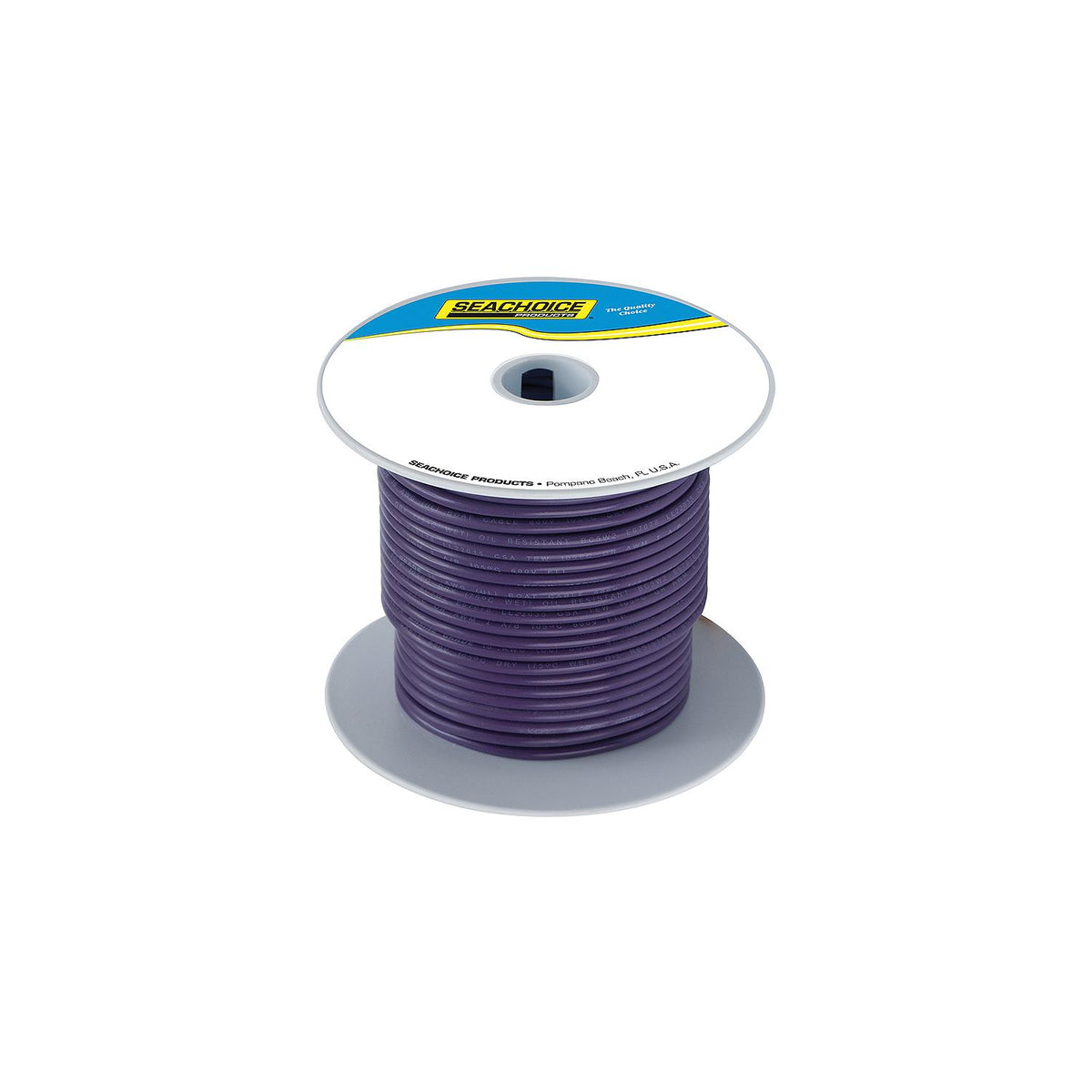 Tinned Copper Marine Wire, 16 AWG, Purple, 100ft