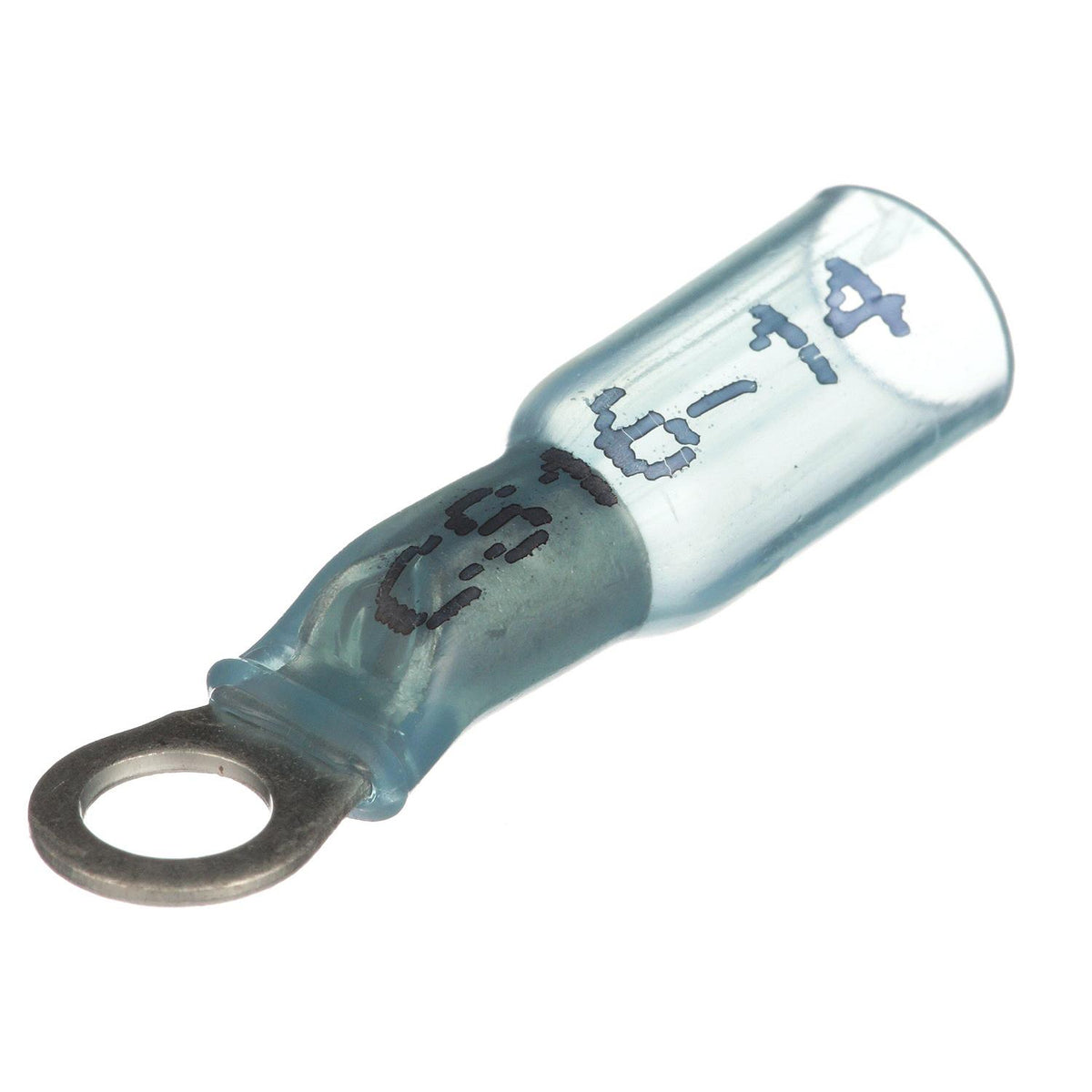 16-14 #10 Heat Shrink Ring Terminals, 100/PK