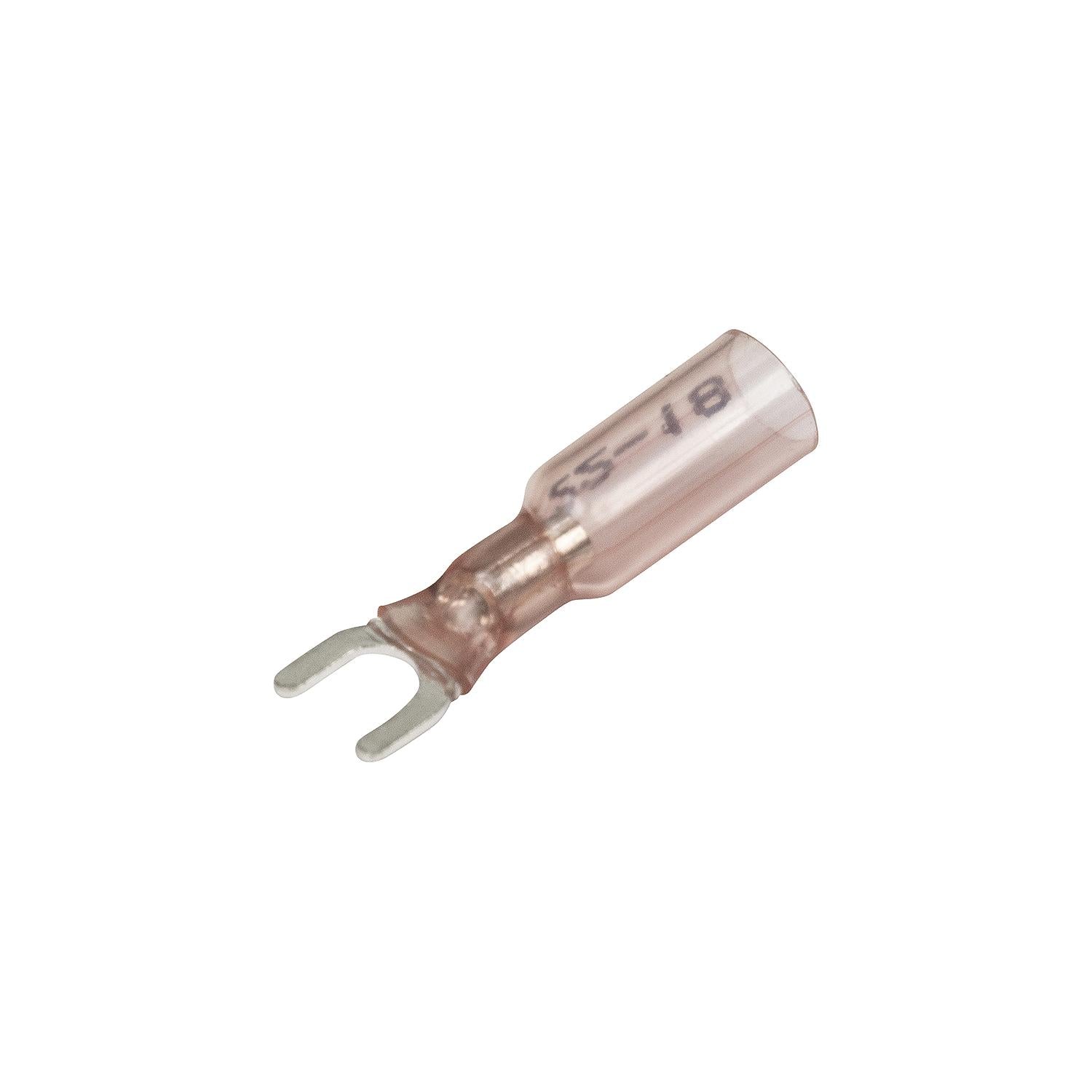 3-To-1 Heat Shrink Spade Terminal, 22-18 Ga., #8 Stud, 25/PK