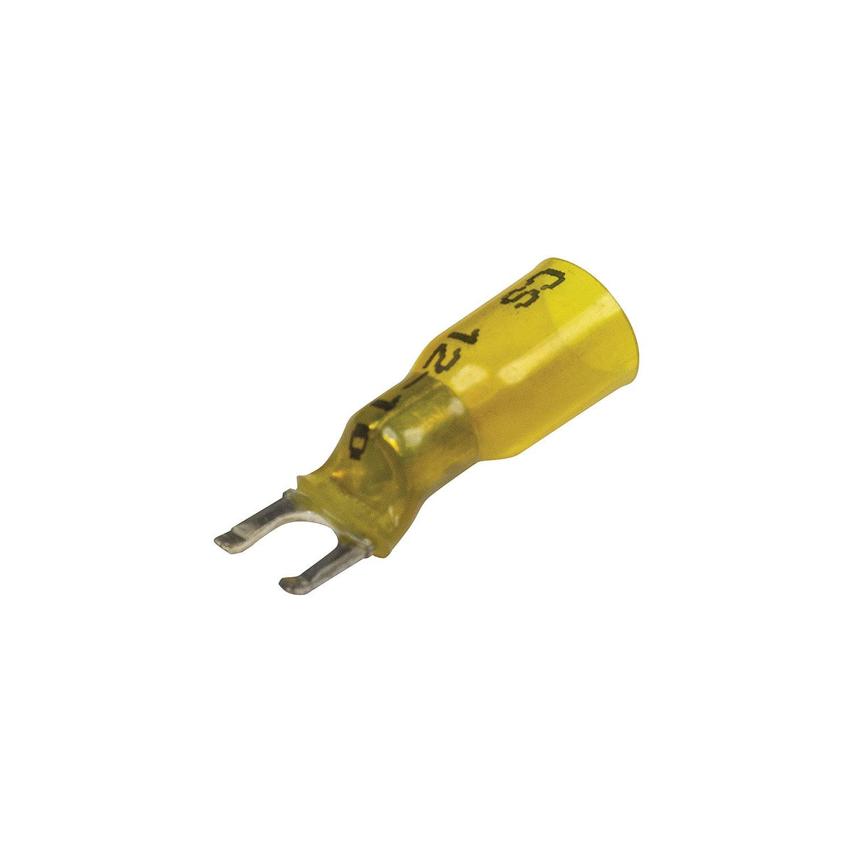 3-To-1 Heat Shrink Spade Terminal, 12-10 Ga., #10 Stud, 25/PK