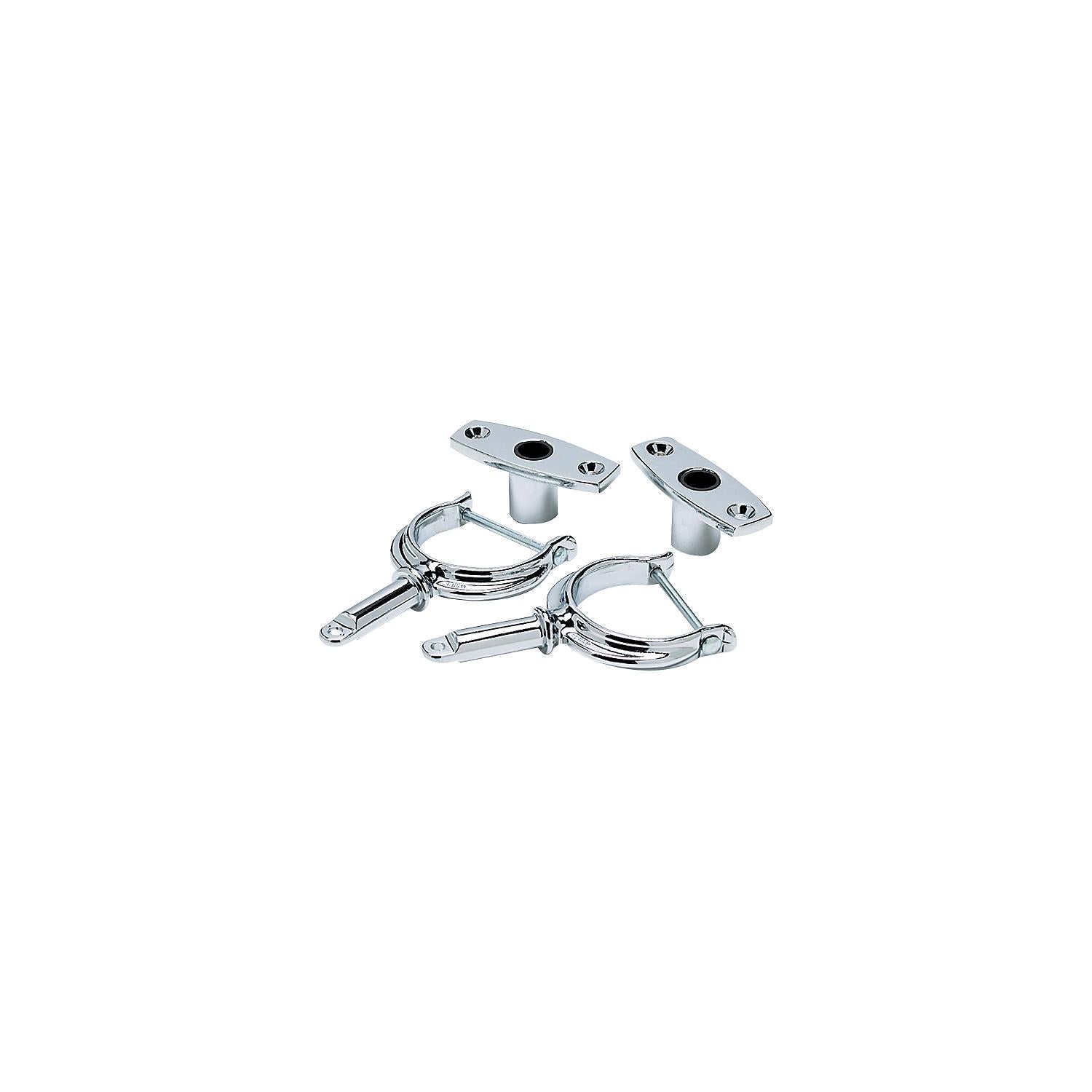 Chrome Plated Zinc Rowlock Set, 2/PK