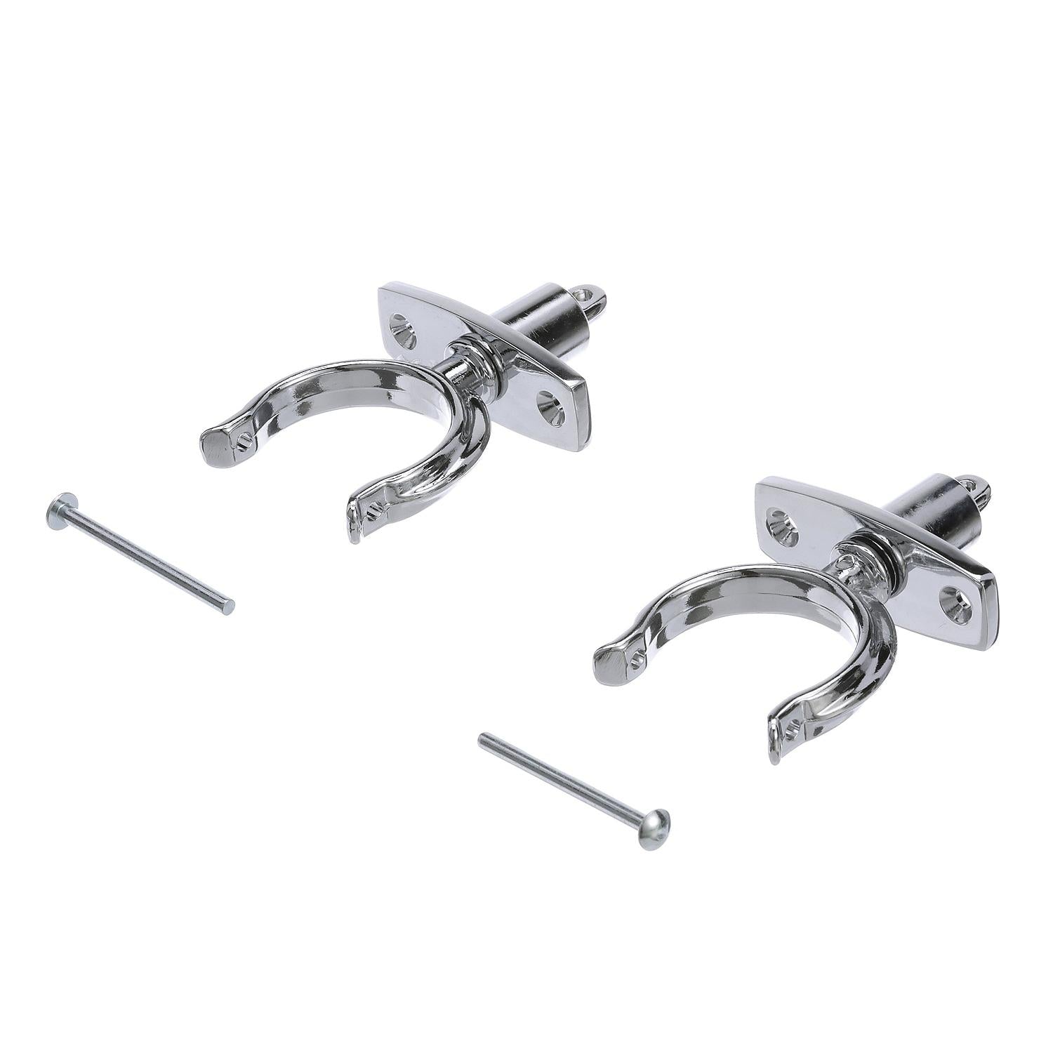 Chrome Plated Zinc Rowlock Set, 2/PK