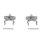 Chrome Plated Zinc Rowlock Set, 2/PK