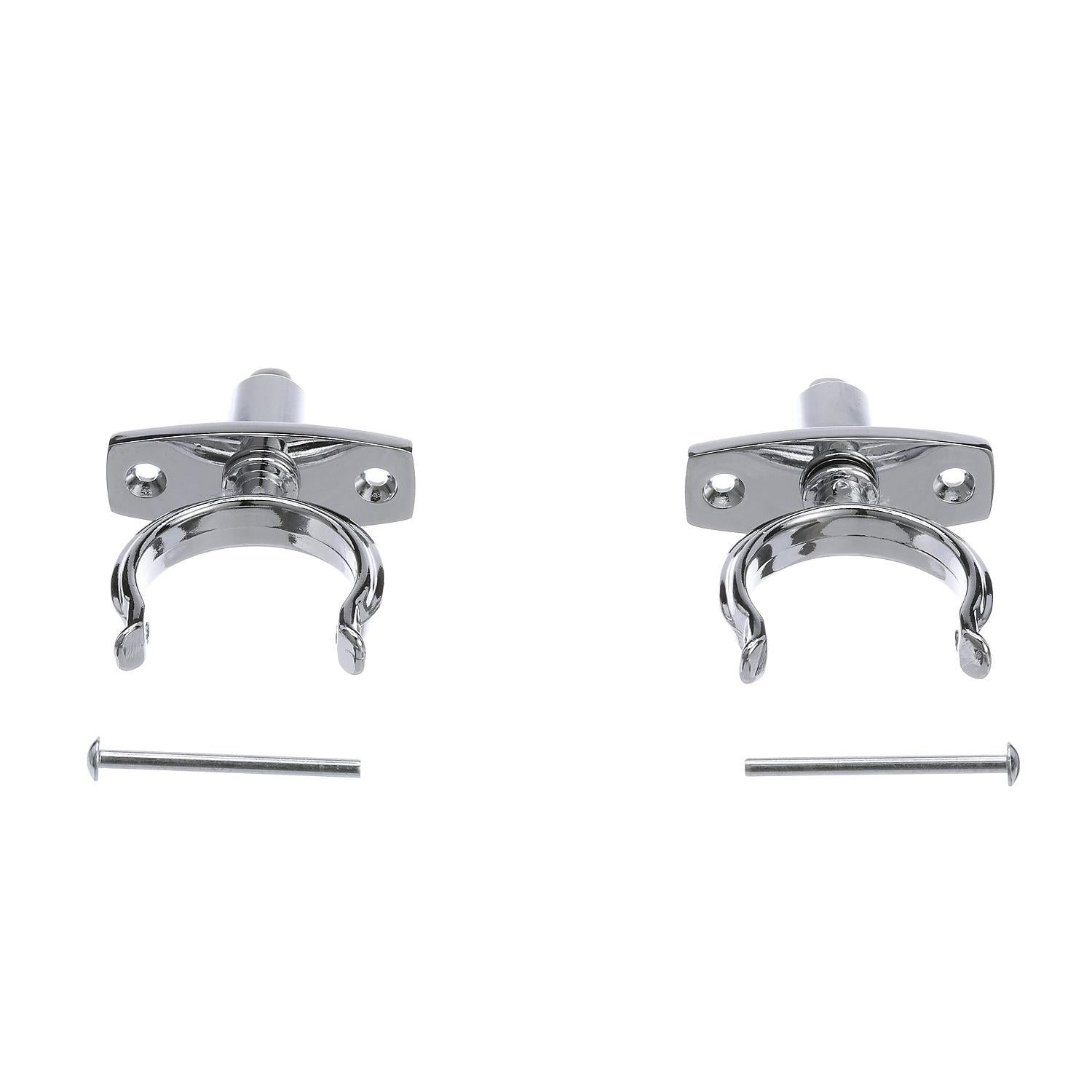 Chrome Plated Zinc Rowlock Set, 2/PK
