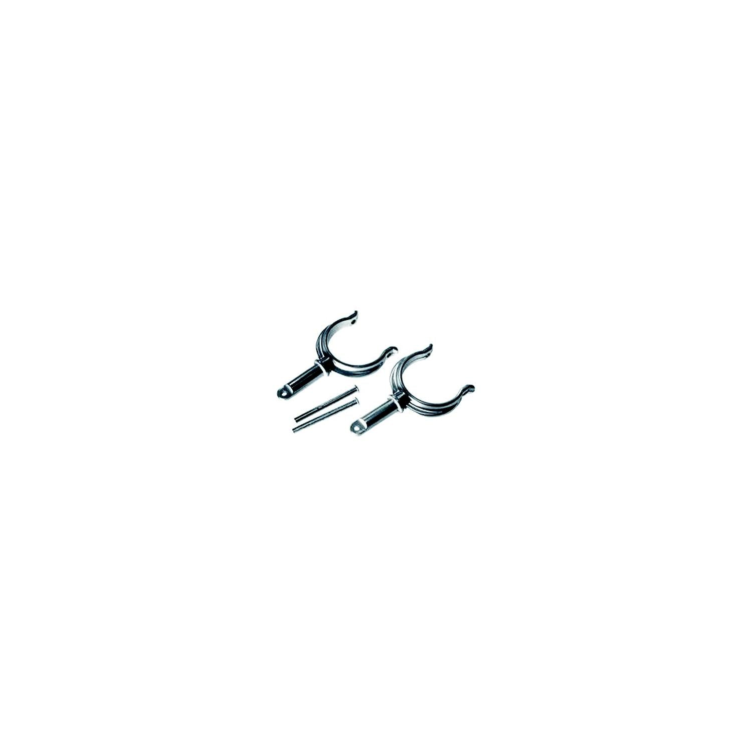 Chrome Plated Zinc Rowlock Horns Only, 2/PK