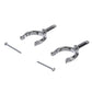 Chrome Plated Zinc Rowlock Horns Only, 2/PK