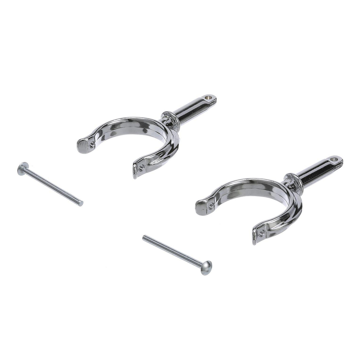 Chrome Plated Zinc Rowlock Horns Only, 2/PK