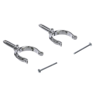 Chrome Plated Zinc Rowlock Horns Only, 2/PK