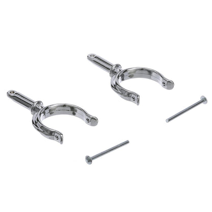 Chrome Plated Zinc Rowlock Horns Only, 2/PK