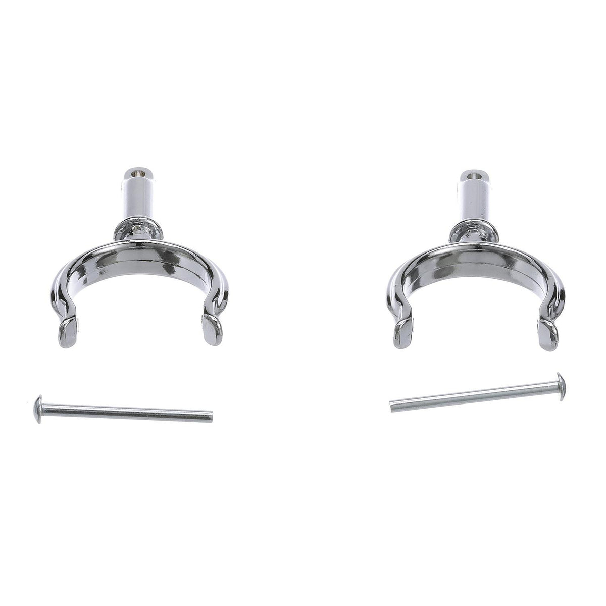 Chrome Plated Zinc Rowlock Horns Only, 2/PK