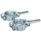 Zinc Plated Steel Clamp-On Oarlocks, 2/PK