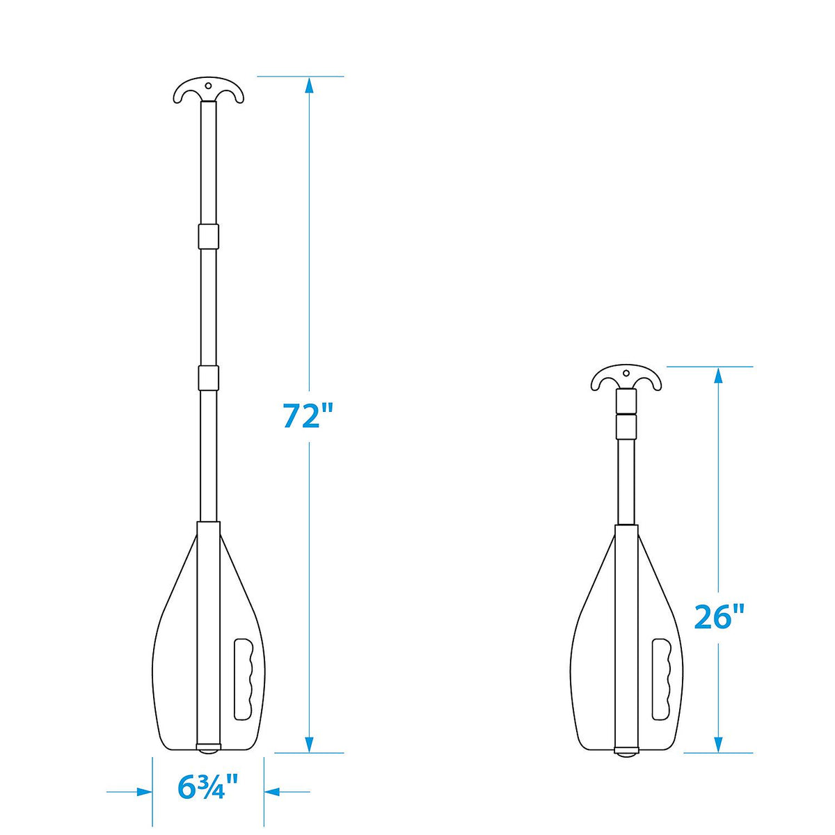 26in - 72in Telescoping Paddle