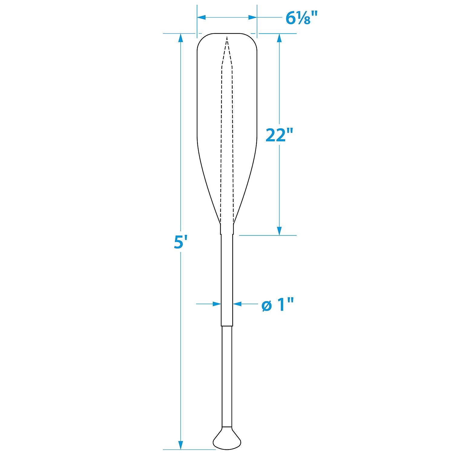 Synthetic Paddle w/ Aluminum Shaft, 5ft