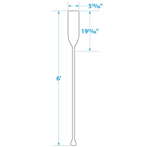 Standard Wood Paddle, 6ft