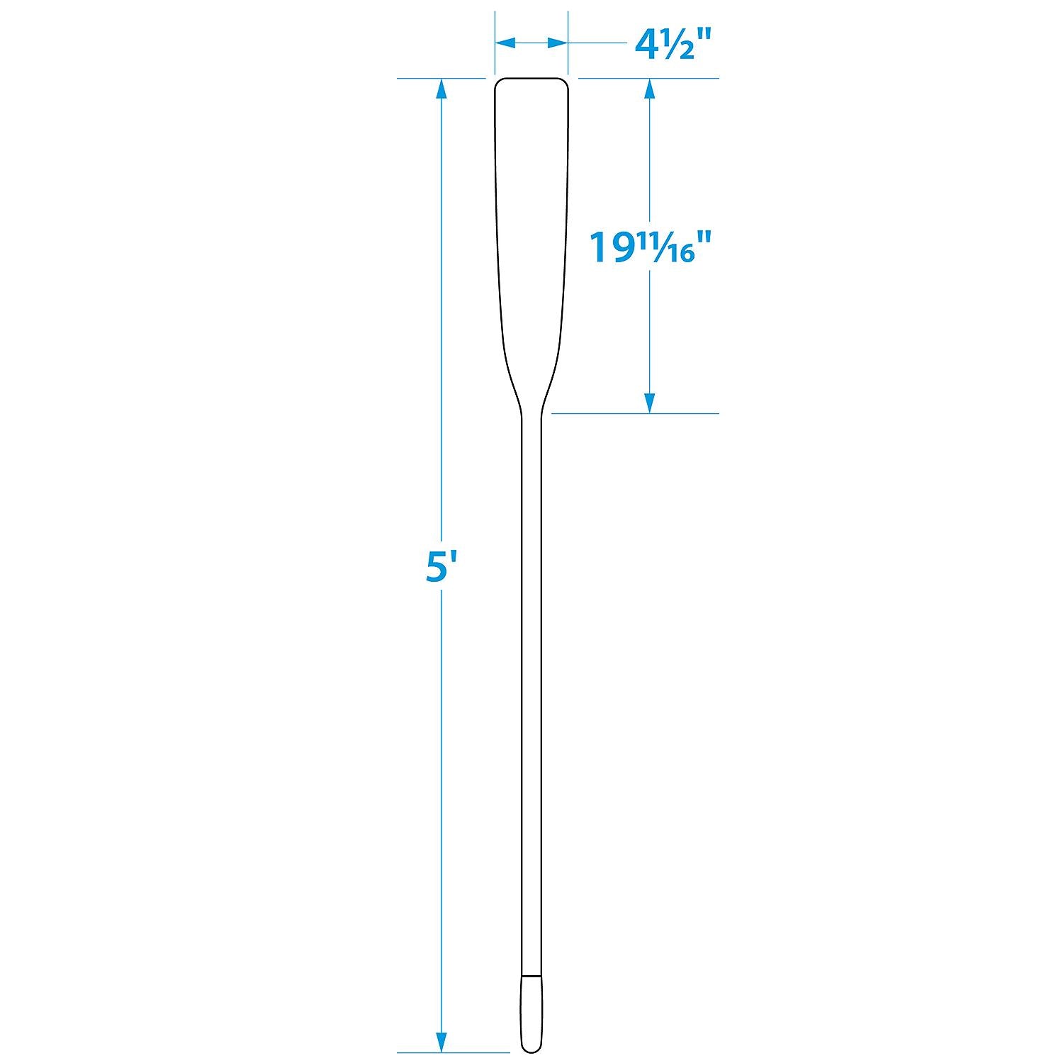 Premium Varnished Oar w/ Comfort Grip, 5ft
