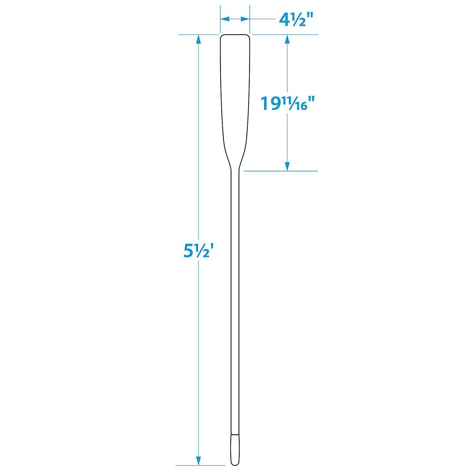 Premium Varnished Oar w/ Comfort Grip, 5.5ft