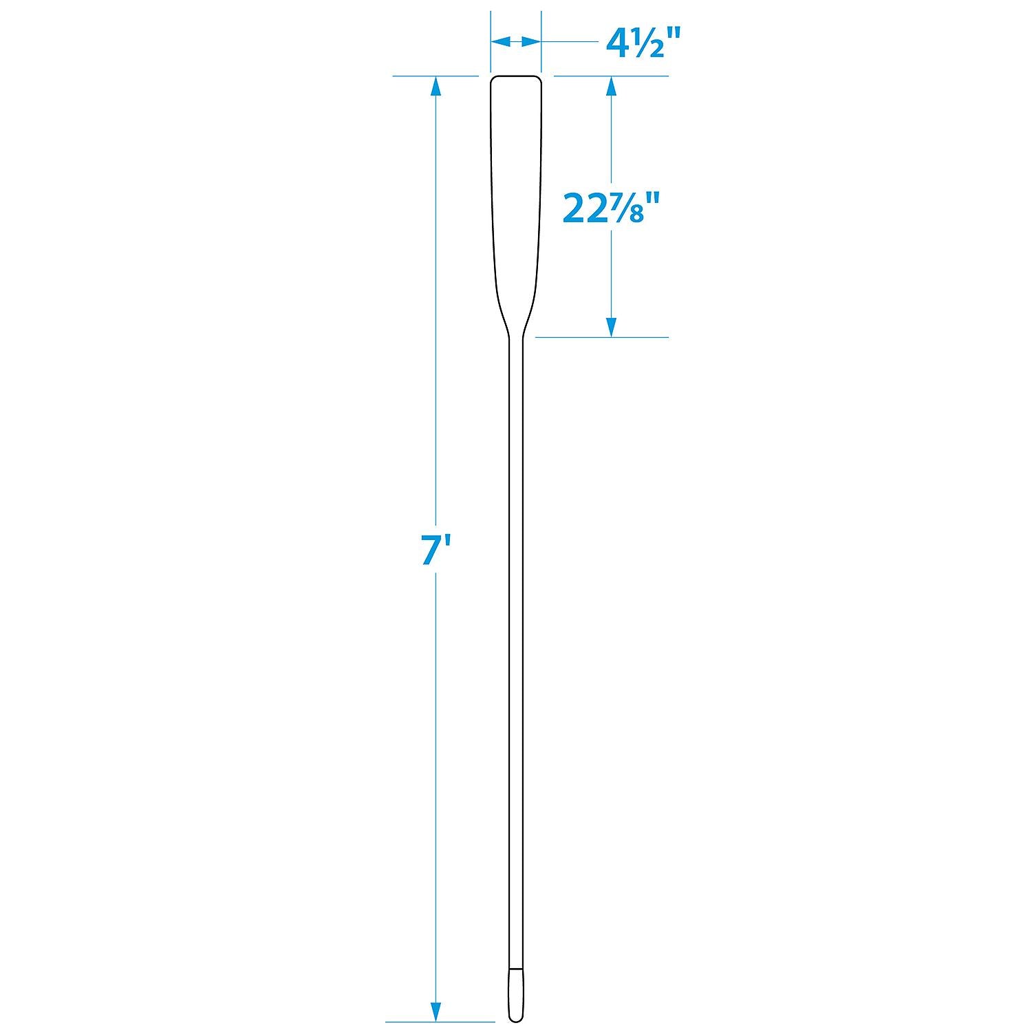 Premium Varnished Oar w/ Grip, 7ft
