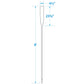 Premium Varnished Oar w/ Comfort Grip, 8ft