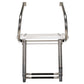Deluxe 2 Step Universal Swim Platform w/ Slide Mount Telescoping Ladder