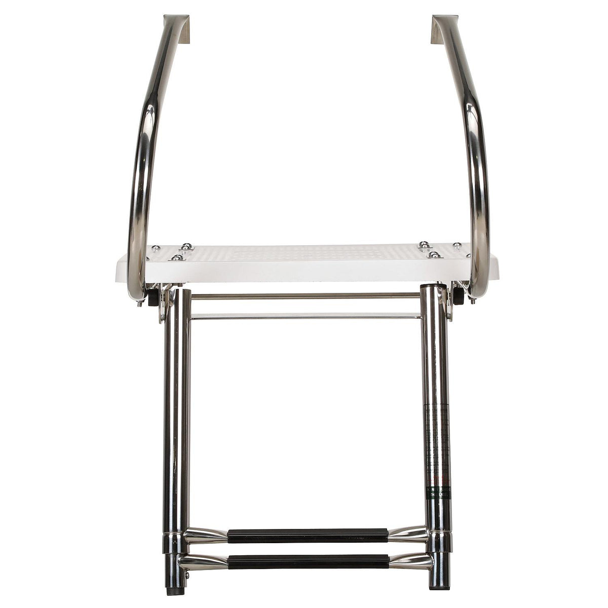 Deluxe 2 Step Universal Swim Platform w/ Slide Mount Telescoping Ladder