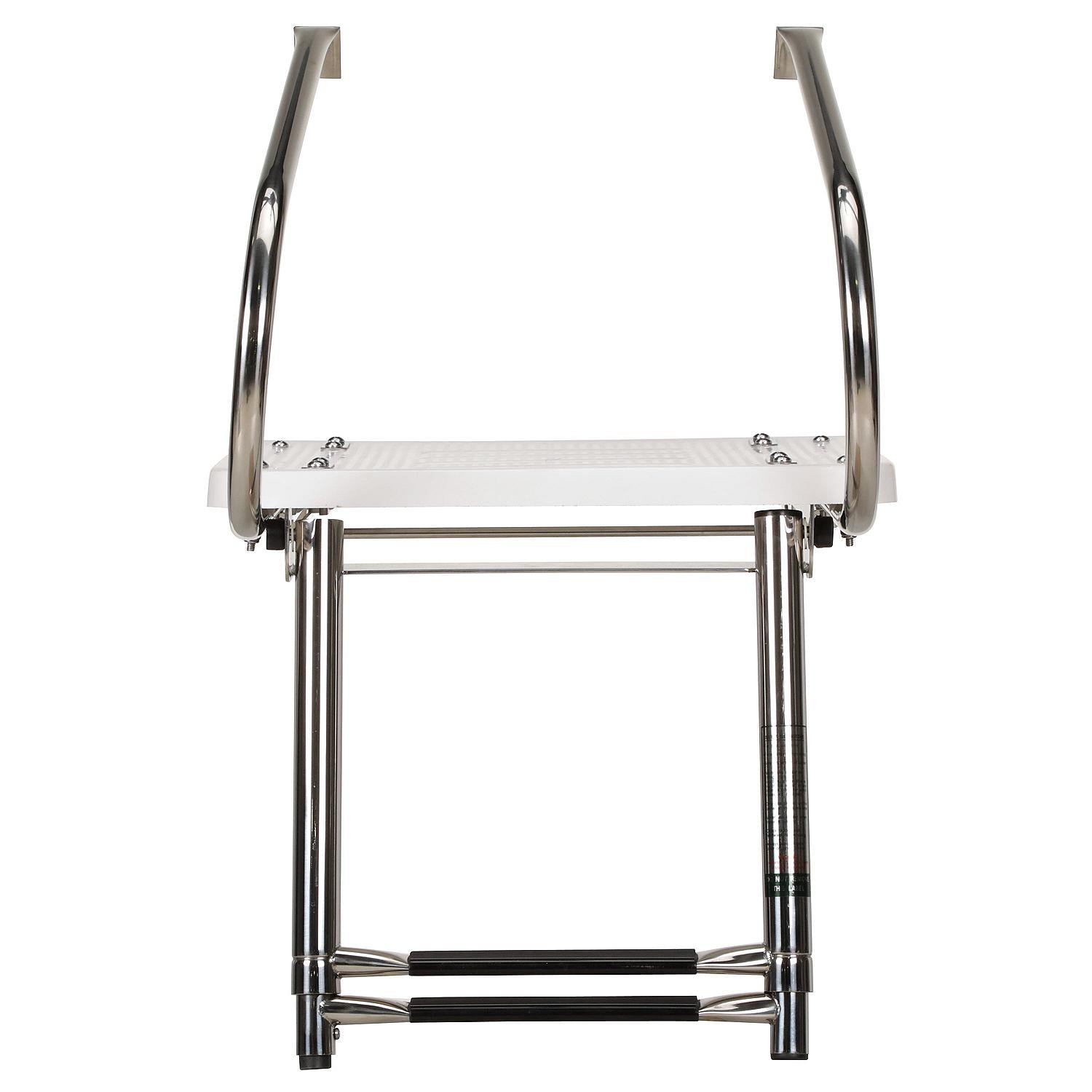 Deluxe 2 Step Universal Swim Platform w/ Slide Mount Telescoping Ladder