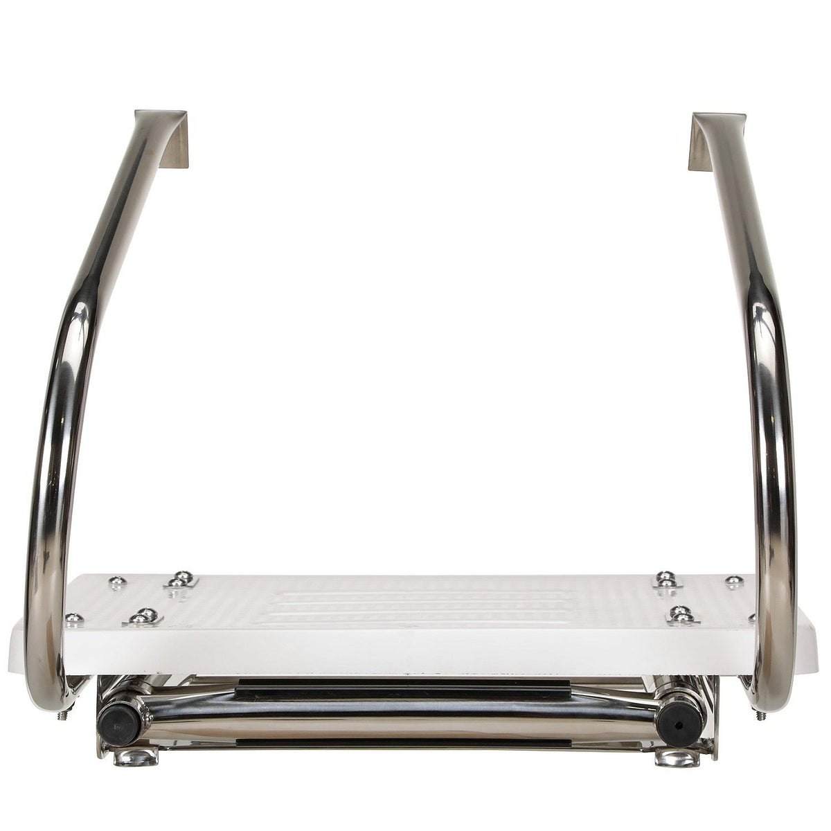 Deluxe 2 Step Universal Swim Platform w/ Slide Mount Telescoping Ladder