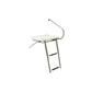 Deluxe 2 Step Universal Swim Platform w/ Slide Mount Telescoping Ladder