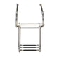 Deluxe 3 Step Universal Swim Platform w/ Slide Mount Telescoping Ladder