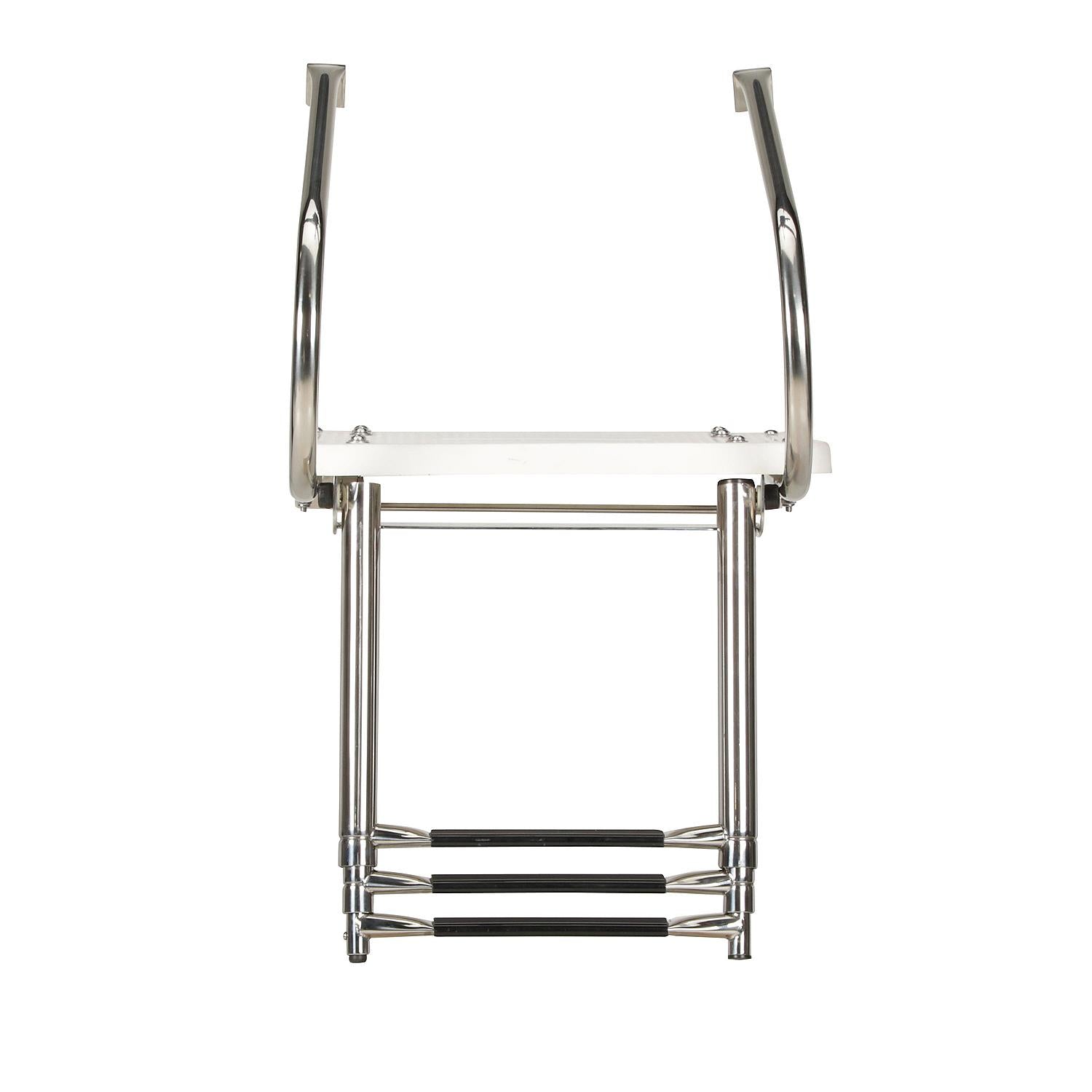 Deluxe 3 Step Universal Swim Platform w/ Slide Mount Telescoping Ladder