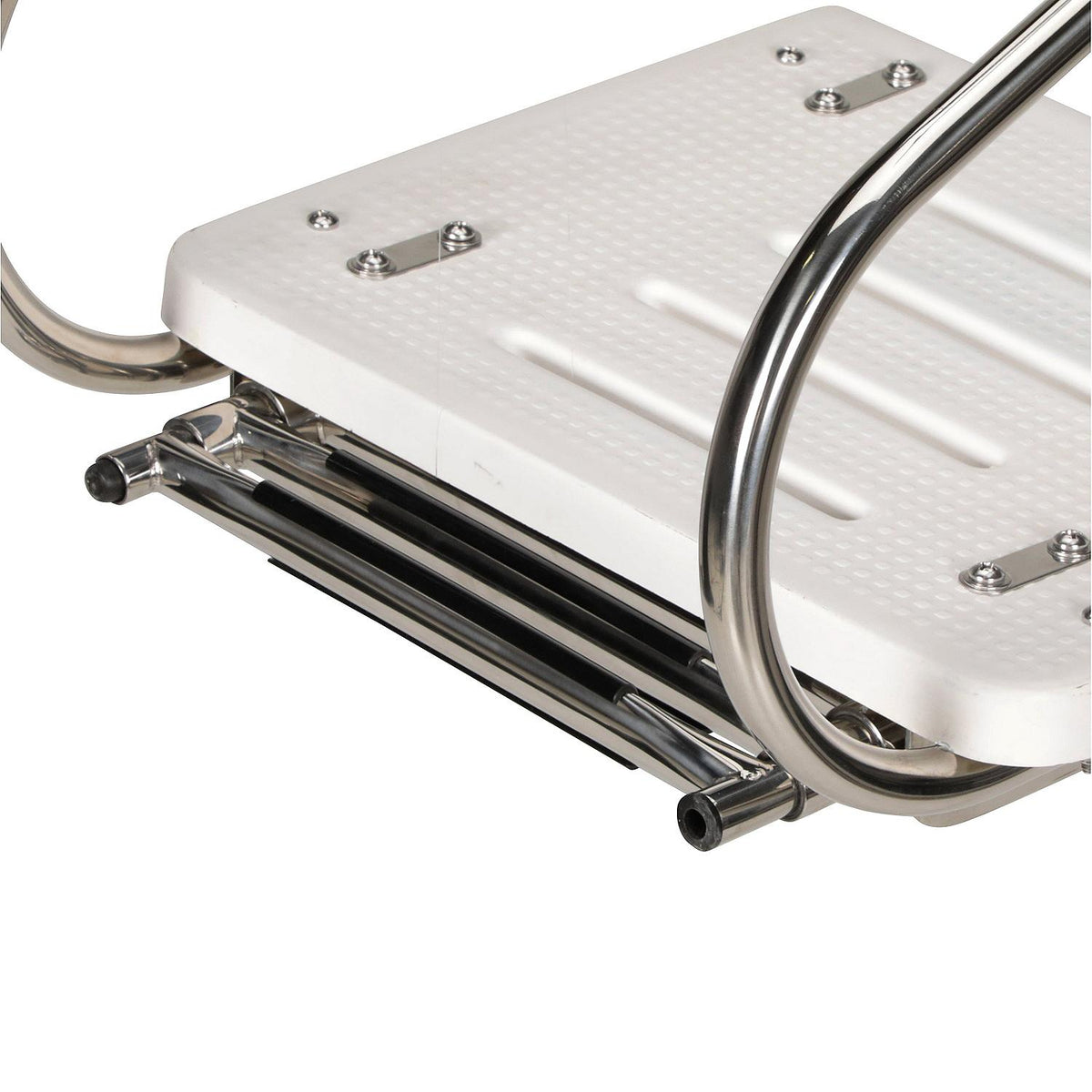 Deluxe 3 Step Universal Swim Platform w/ Slide Mount Telescoping Ladder