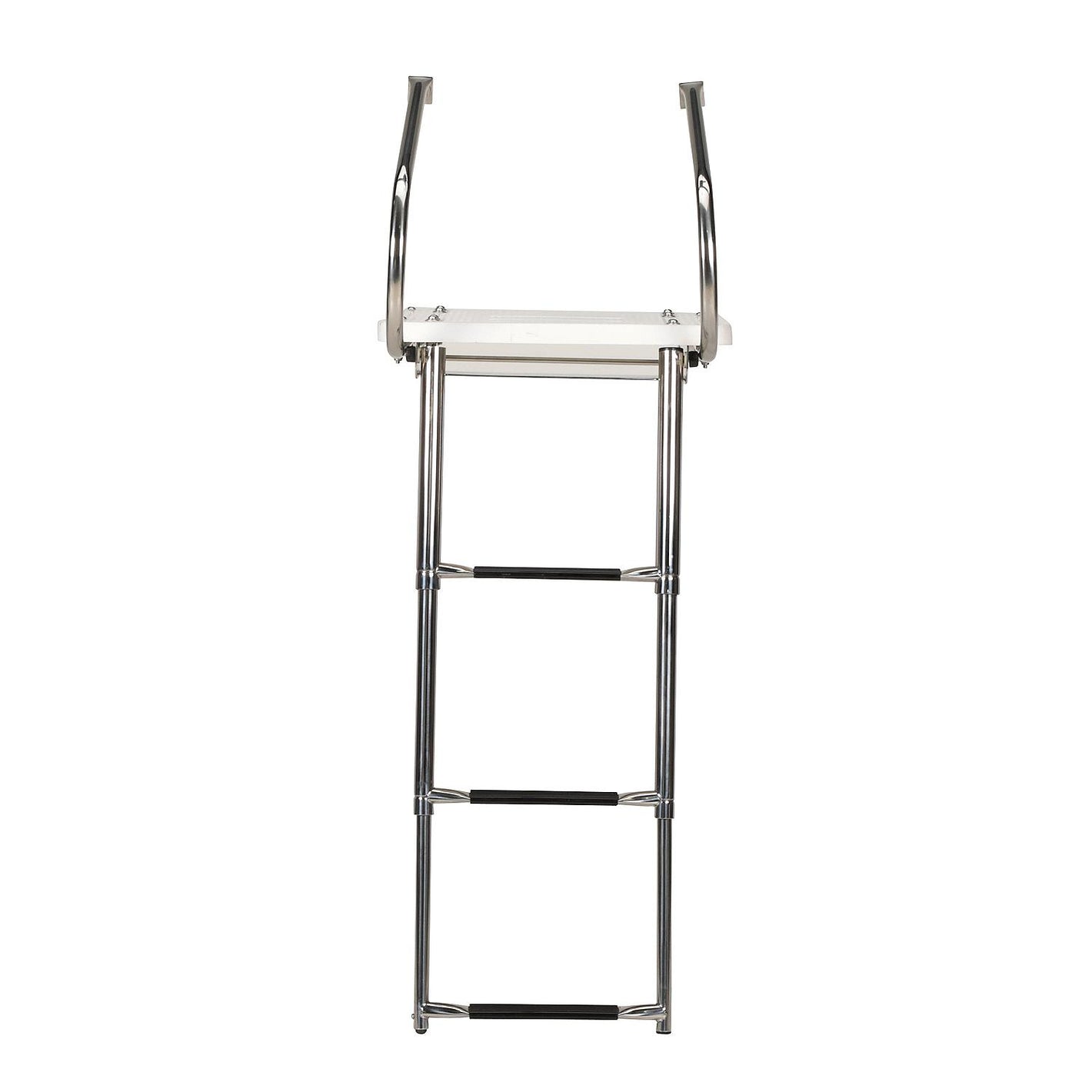 Deluxe 3 Step Universal Swim Platform w/ Slide Mount Telescoping Ladder